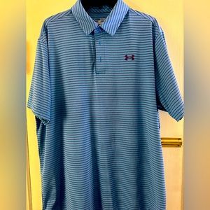 Blue and Purple Under Armour Polo, Men’s XL